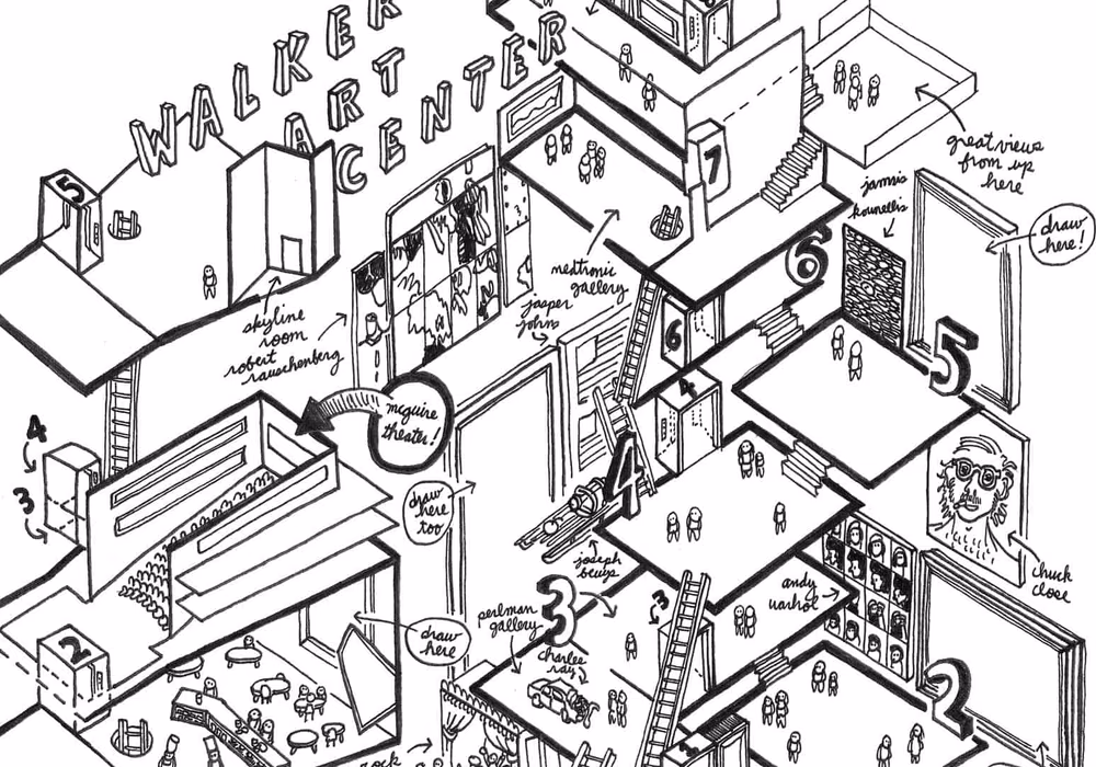 Walker Art Center map
